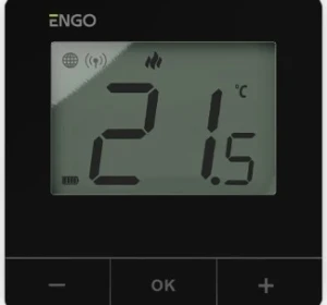 Снимка на ТЕРМОСТАТ ENGO  ЧЕРЕН SMART, E25-BATB ZIGBEE