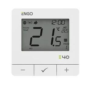 Снимка на ТЕРМОСТАТ БЯЛ ENGO SMART, E40-BATW захранване батерия 2xAA